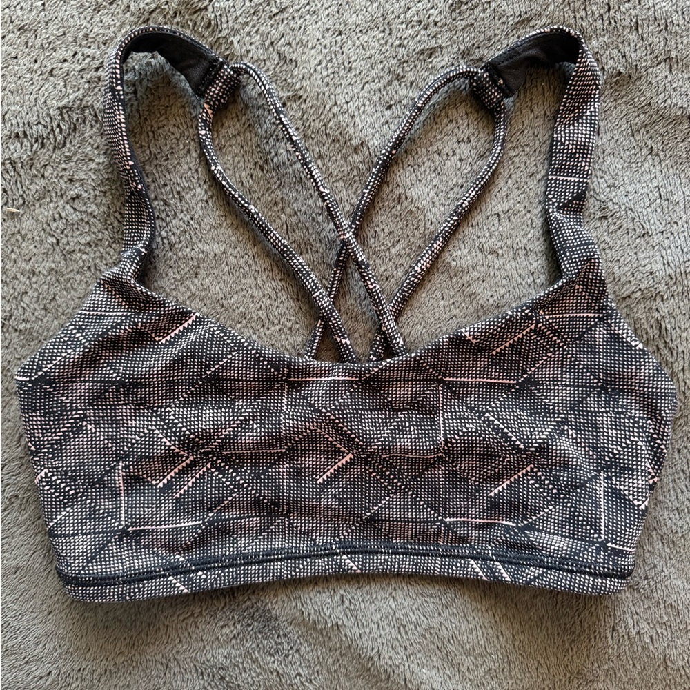 Lululemon Athletica Black and Gray Sports Bra